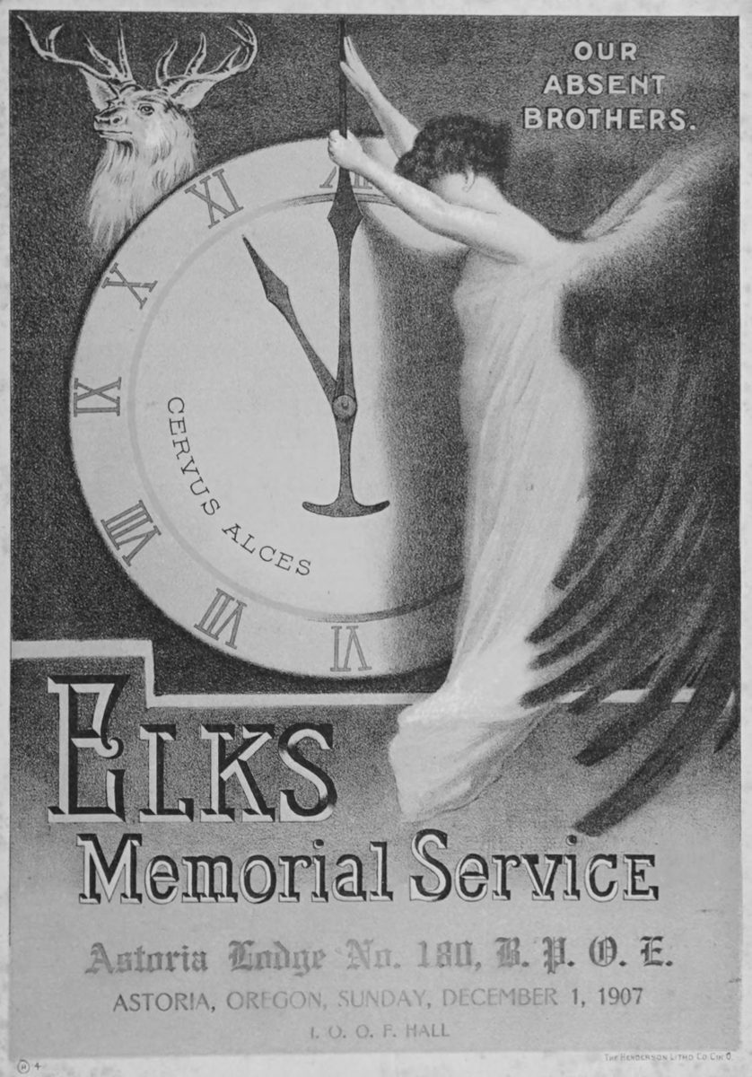 Elk's Memorial Service Program 1907