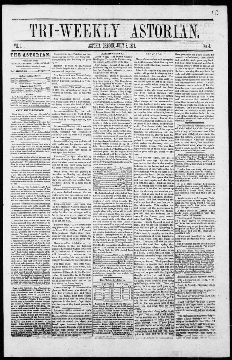 Tri-weekly Astorian, 8 de julio de 1873