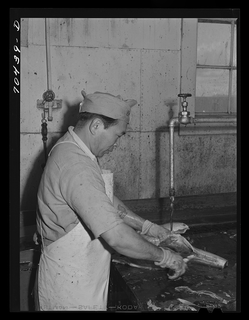The salmon butcher, 1941