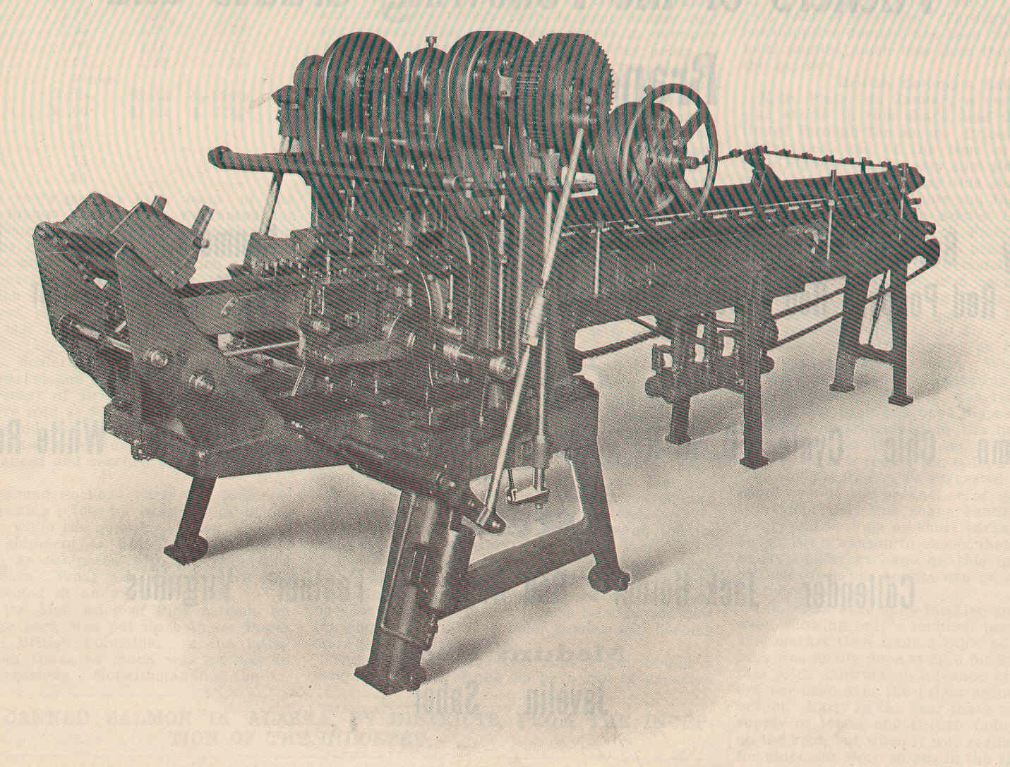 A can-making machine built in Astoria, 1912